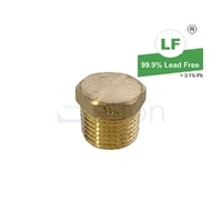 Plug Screwed Brass, 15mm (1/2")