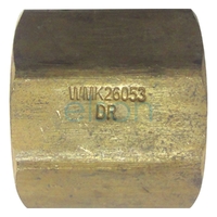 SOCKET 6mm(1/4") BRASS