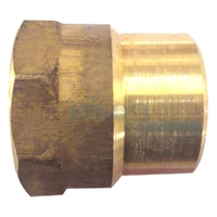 SOCKET RED.HEX 15mm x 10mm(1/2" x 3/8") BRASS