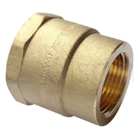 SOCKET RED.HEX 25mm x 20mm BRASS