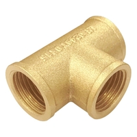 TEE 15mm BRASS