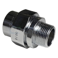 UNION M/F 20mm CHROME