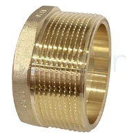 Bush Tube Brass Capillary Male No. 4, 50mm OD x 50mm MI