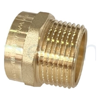 Connector Brass Capillary Straight Male No. 3, 32mm OD x 25mm MI