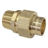 Union Brass Capillary Connector Straight Male No. 69, 20mm OD x 20mm MI