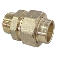 Union Brass Capillary Connector Straight Male No. 69, 25mm OD x 25mm MI