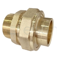 Union Brass Capillary Connector Straight Male No. 69, 40mm OD x 40mm MI