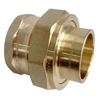 Union Brass Capillary Connector Straight Female No. 69F, 40mm OD x 40mm FI
