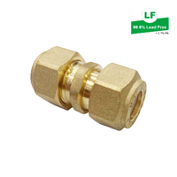 Union Nylon Olive Compression C x C, Brass, 15mm C x 15mm C (1/2" x 1/2")
