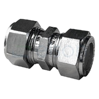 Union Nylon Olive Compression C x C, Chrome Plated, 20mm C x 20mm C (3/4" x 3/4")