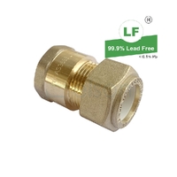 Union Nylon Olive Compression C x F, Brass, 20mm C x 20mm FI (3/4" x 3/4")