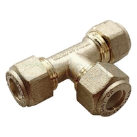 TEE CxCxC 15mmC ALL ENDS BRASS N/O