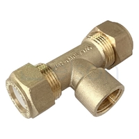 TEE CxCxF 20mm C x 20mm C x 15mm FI BR N/O