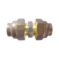 Union Flared Compression Double C x C, Brass, 15mm FL x 15mm FL