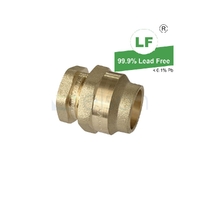 Union Flared Compression C x C, Brass, 20mm FL x 20mm FL (3/4" x 3/4")