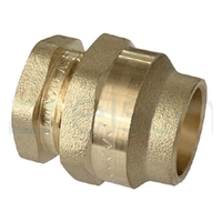 UNION CxC 20mm FL x 20mm FL BRASS
