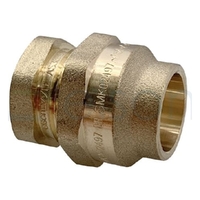 UNION CxC 15mm FL x 20mm FL BRASS
