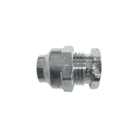 Union Flared Compression C x C, Chrome Plated, 15mm FL x 20mm FL (1/2" x 3/4")