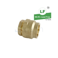 Union Flared Compression C x C, Brass, 25mm FL x 25mm FL (1" x 1")