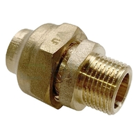 UNION CxM 15mm FL x 10mm MI(1/2" x 3/8") BRASS