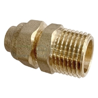 Union Flared Compression C x M, Brass, 25mm FL x 25mm MI (1" x 1")