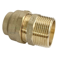 Union Flared Compression C x M, Brass, 32mm FL x 32mm MI (1 1/4" x 1 1/4")