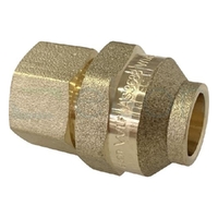 UNION CxF 15mm FL x 10mm FI (1/2" x 3/8") BRASS