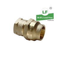 Union Flared Compression C x F, Brass, 20mm FL x 15mm FI (3/4" x 1/2")