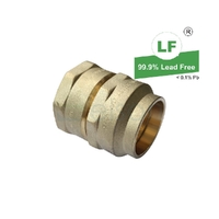 Union Flared Compression C x F, Brass, 40mm FL x 40mm FI (1 1/2" x 1 1/2")