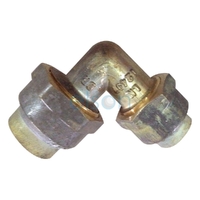 Elbow Flared Compression C x C, Brass, 15mm FL x 20mm FL (1/2" x 3/4")