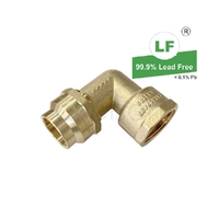 Elbow Flared Compression C x F, Brass, 25mm FL x 25mm FI (1" x 1")