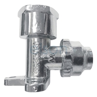 Elbow Flared Compression 15BP Lugged, Chrome Plated, 15mm FL x 15mm FI (1/2" x 1/2")