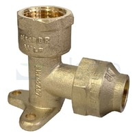 ELBOW 15BP 15mm FL x 15mm FI BRASS