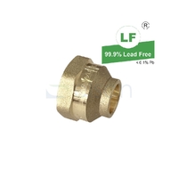Compression Nut Flared Compression, Brass, 15mm (1/2")