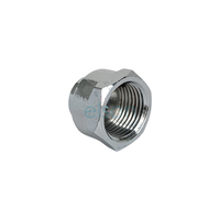 Cap Flared Compression Compression, Chrome Plated, 15mm (1/2")