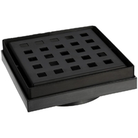 316 Stainless Steel Floor Grate Square 100 Matte Black