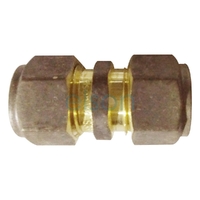Union Copper Olive Compression C x C, Brass, 15mm C x 10mm C (1/2" x 3/8")