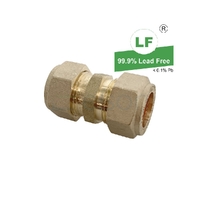 Union Copper Olive Compression C x C, Brass, 20mm C x 20mm C (3/4" x 3/4")