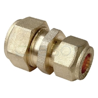 Union Copper Olive Compression C x C, Brass, 20mm C x 15mm C (3/4" x 1/2")