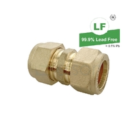 Union Copper Olive Compression C x C, Brass, 25mm C x 25mm C (1" x 1")