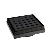316 Stainless Steel Floor Grate Square 80mm Matte Black