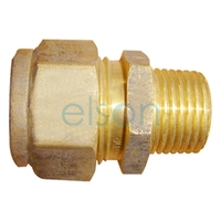 Union Copper Olive Compression C x M, Brass, 15mm C x 20mm MI (1/2" x 3/4")