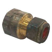 Union Copper Olive Compression C x F, Brass, 15mm C x 20mm FI (1/2" x 3/4")