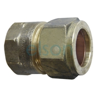 Union Copper Olive Compression C x F, Brass, 20mm C x 15mm FI (3/4" x 1/2")