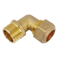 ELBOW CxM 20mm C x 20mm MI BRASS Copper Olive