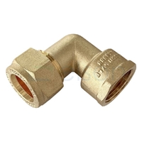 ELBOW CxF 25mm C x 25mm FI BRASS Copper Olive