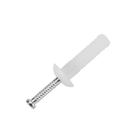 Mushroom Head Nylon Anchor With Nail (100 Per Pkt)