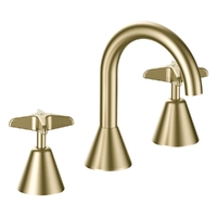 Aurora Star Basin Set - Swivel Spout - 6 Star - Jumper Valve Brushed Gold (Lf)
