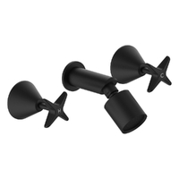 Aurora Star Shower Set - Sileno Shower - 3 Star - Jumper Valve Matt Black