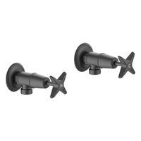Aurora Star Washing Machine Cocks - Pair - Jumper Valve Gunmetal
